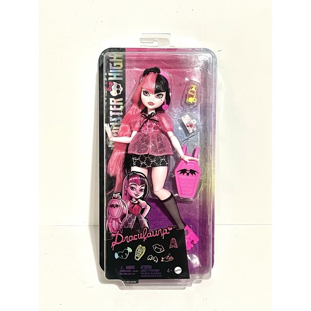Monster High Draculaura Day Out Doll w/ Accessories (Purse, Juice & Sunscreen)